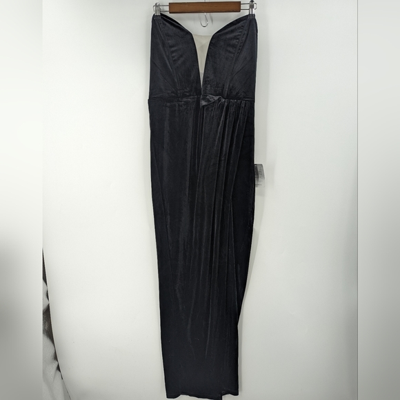 NWT LULU'S My Dream Come True Velvet Strapless Maxi Dress - Picture 1 of 8